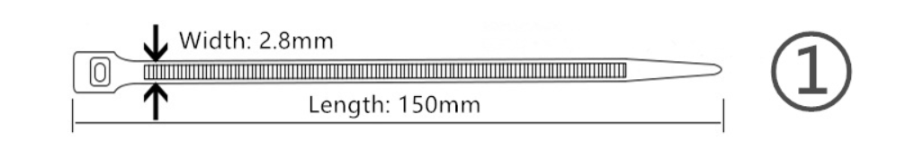 нейлоновая кабельная стяжка 150мм
