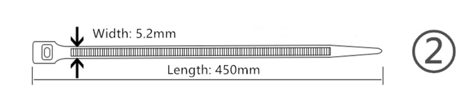 нейлоновая кабельная стяжка 450 мм