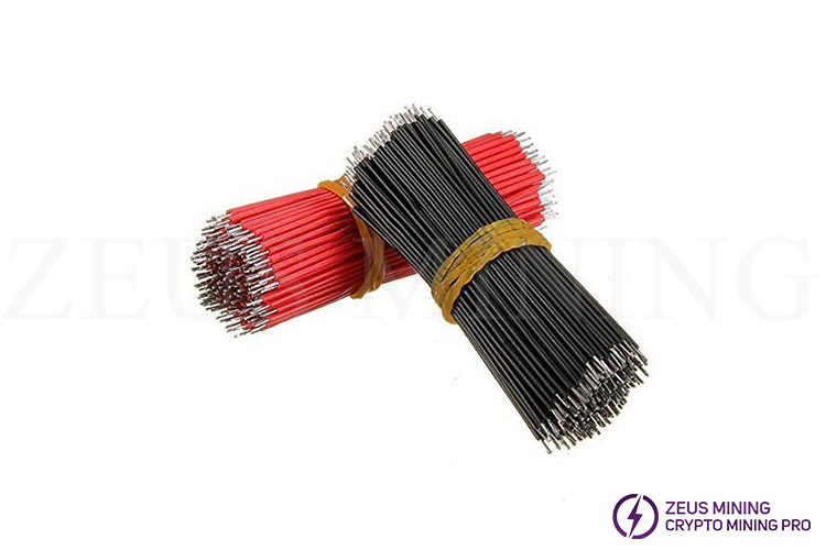 черный и красный электронные провода луженые