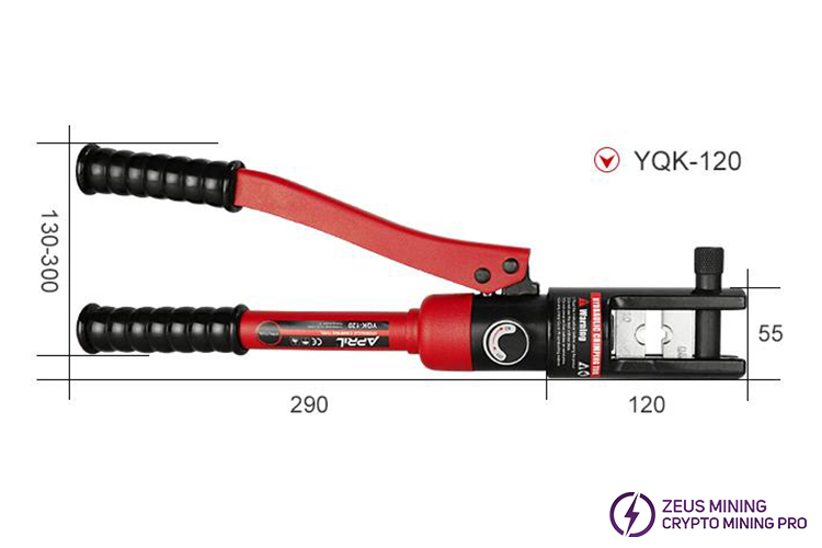 размер обжимного инструмента для YQK-120