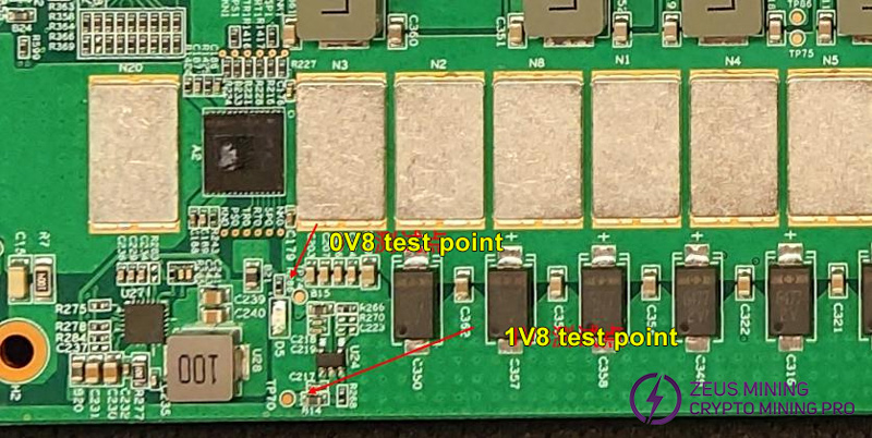 1,8 В и 1,8 В контрольная точка для KS0 ASIC чип