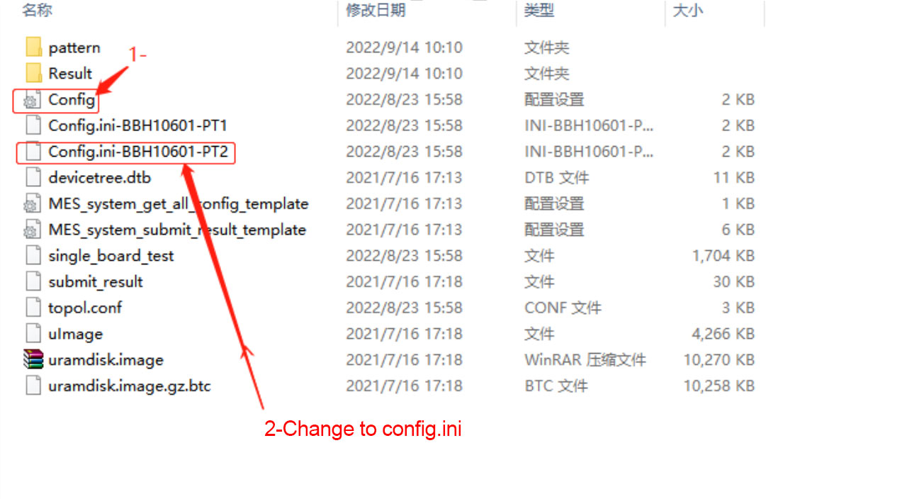 Конфигурация тестового файла Antminer HS3