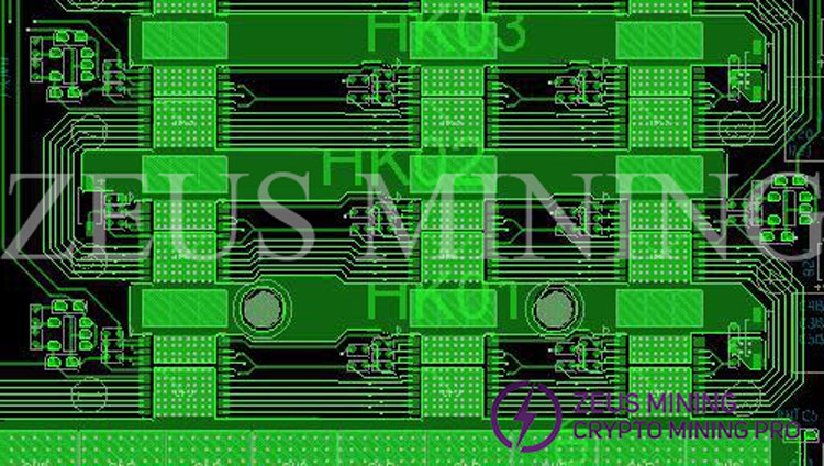 Схема чип на PCB плате