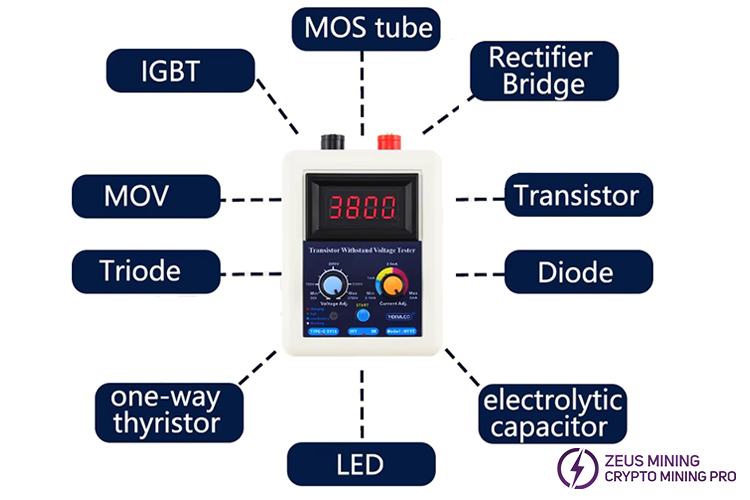 0В-3800В IGBT возможность напряжения транзисторный тестер