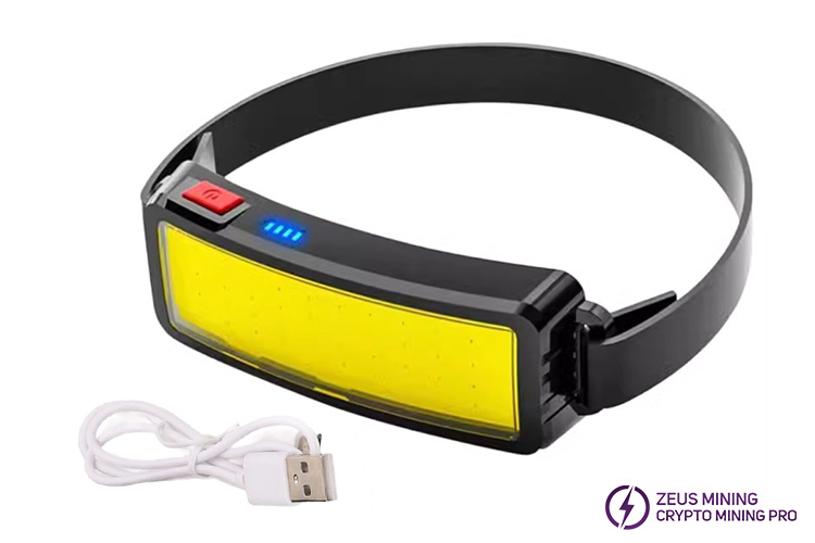 COB USB перезаряжаемый налобный фонарь