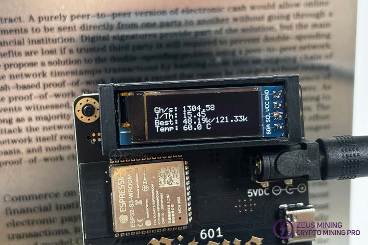 Операция майнинга Bitaxe 601 Gamma
