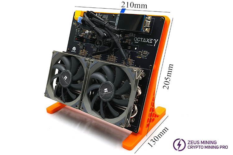 Майнер Bitaxe NerdOCTAxe с двумя вентиляторами и воздушным охлаждением 9.6 THs мощностью 160 Вт Майнер Bitaxe NerdOCTAxe с двумя вентиляторами и воздушным охлаждением 9.6 THs мощностью 160 Вт