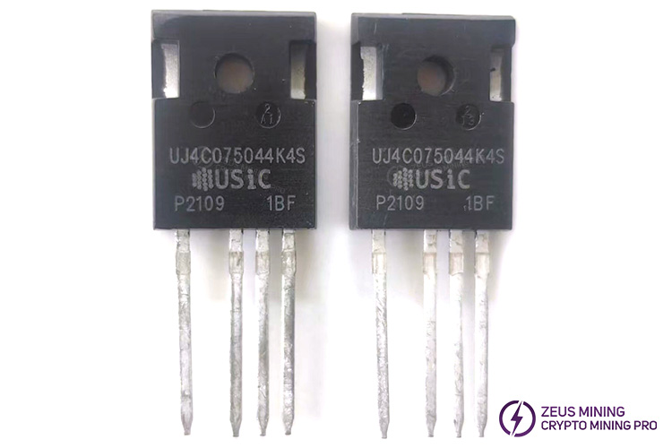 Мощный МОП-транзистор UJ4C075044K4S с N-канальным выходом для блока питания Antminer APW17