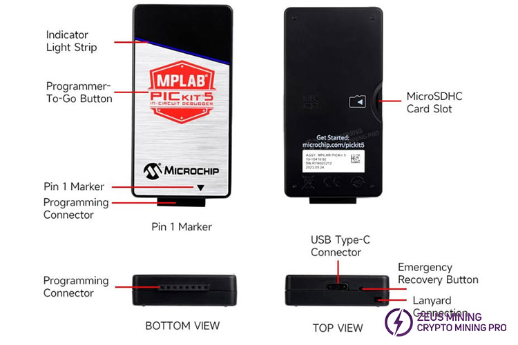 waveshare MPLAB PICkit 5 in для отладки схем waveshare MPLAB PICkit 5 in для отладки схем