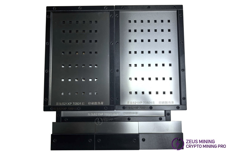 Форма для термопасты на хэш-плату Antminer S21XP с воздушным охлаждением Форма для термопасты на хэш-плату Antminer S21XP с воздушным охлаждением