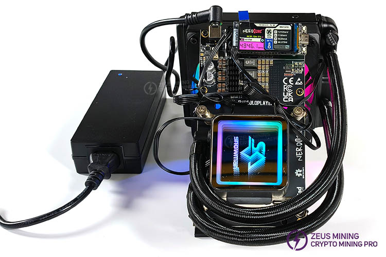 Майнер Bitaxe NerdQaxe++ ASIC с гидроохлаждением, 4.8TH