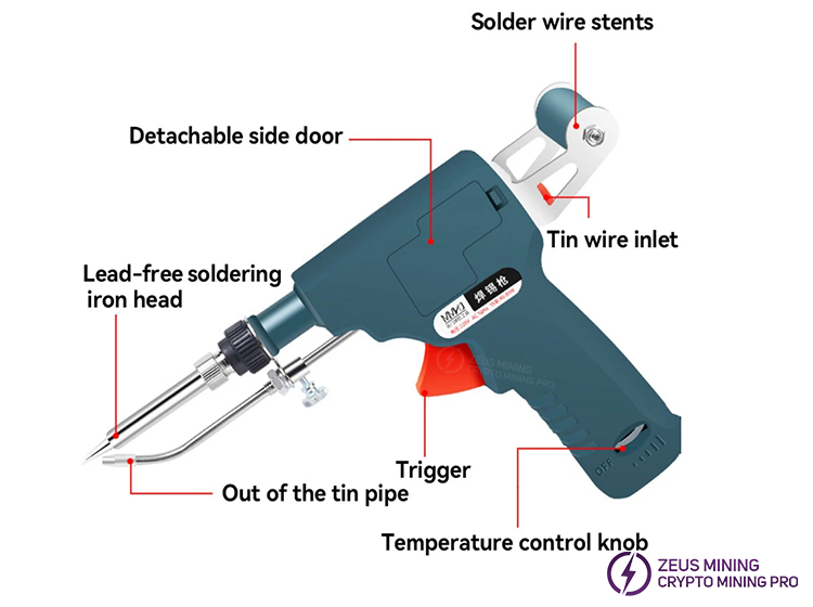 80-ваттная сварочная горелка для ремонта ASIC-майнеров