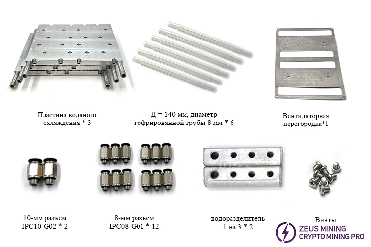 модернизированная пластина водяного охлаждения алюминиевый радиатор для Antminer S21+