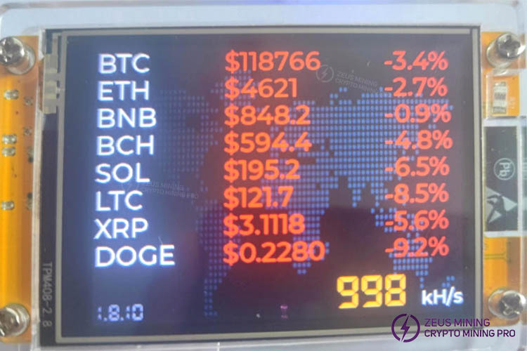 NMMiner CYD 1000kh майнер биткоинов на базе ESP32