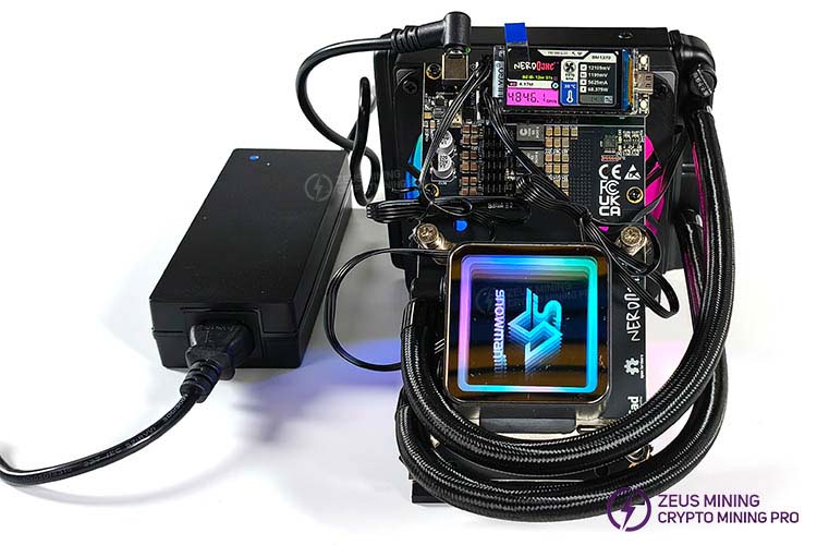 Майнер Bitaxe NerdQaxe++ ASIC с гидроохлаждением 4.8TH