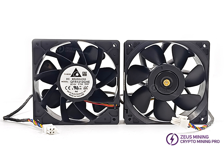 Охлаждающий вентилятор QFR1212GHE 120 мм для Antminer L9
