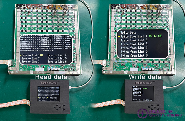 Тестовый стенд B8/B8pro для проверки EEPROM майнеров Antminer