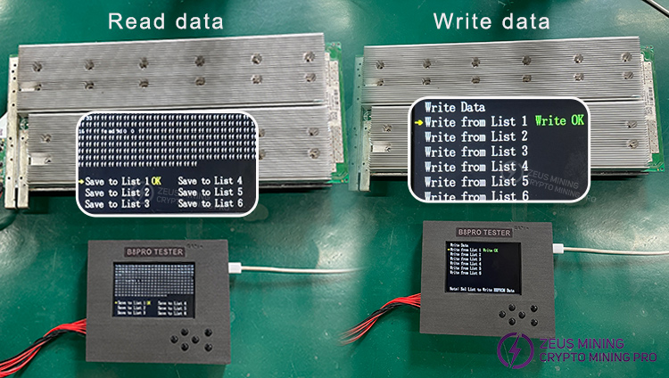 Тестовый стенд B8/B8pro для проверки EEPROM майнеров Whatsminer