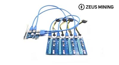 Плата адаптера PCI-E от 1 до 4 + комбинированный набор из 4 плат